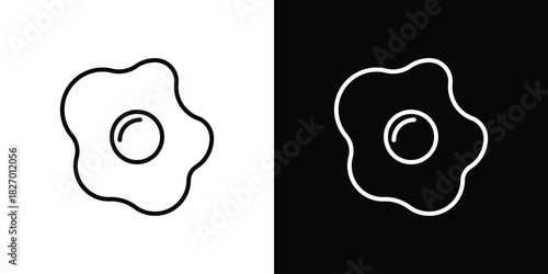 Omelet icons vector. doodle. on a white background.