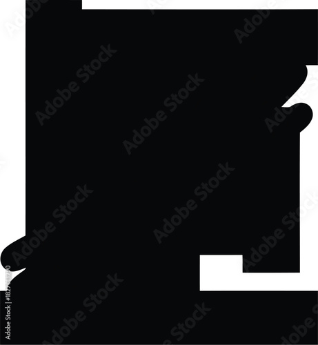 Abstract black silhouette of coffee machine