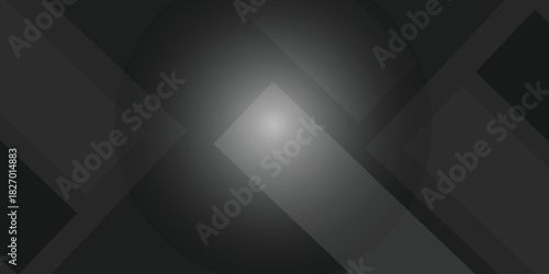 Abstract Dark carbon grey geometric background with soar rectangele surfaces with corners, stripes, lines as monochrome stylish backdrop in elegant simple