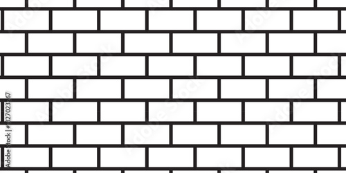 white brick wall texture and solid bricks seamless pattern background.	