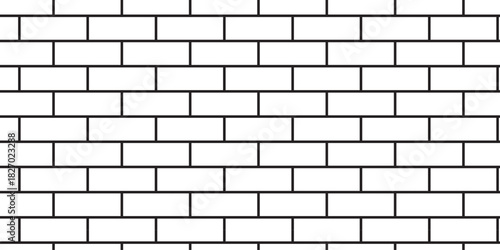 white brick wall texture and solid bricks seamless pattern background.	