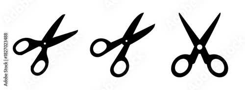 Scissors vector illustration for cutting and crafting projects diy design element clip art tool 