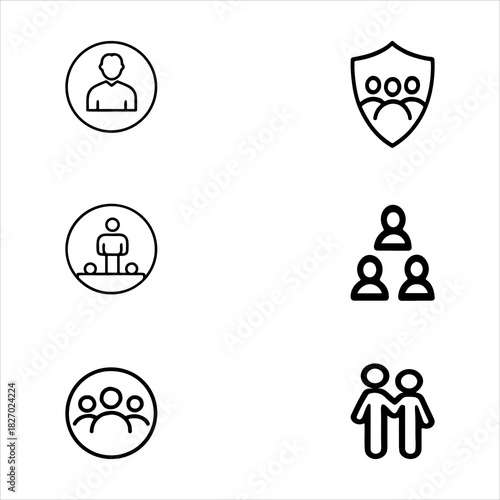 A Global Community Social Policy Icon Symbol, Showcasing Inclusion and Justice in a Flat Design Minimalist Vector for Digital Welfare and Government Success Programs.