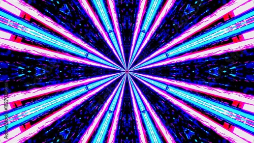 Colorful tunnel video loop providing dynamic motion background for screensaver or live wallpaper settings