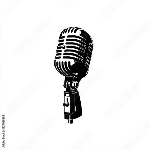 Retro Microphone Captures Vocal Performance

