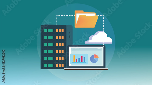 Smart Cloud Analytics Interface for Business Growth Insights and Data Reporting