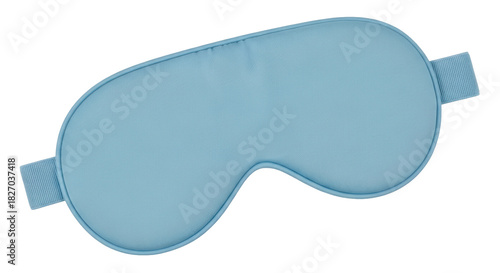 Bild auf Leinwand Light blue sleep mask isolated PNG, comfortable eye cover for restful sleep and