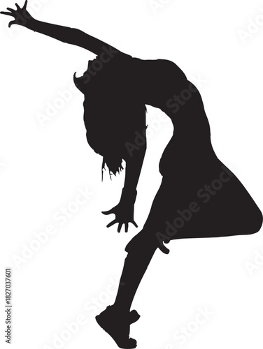 Dynamic Dancer Silhouette