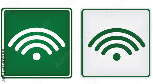 Wi fi zone sign. vector	