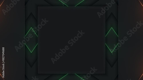 This stock motion graphic video include clip of Tech Flow Dark Panels