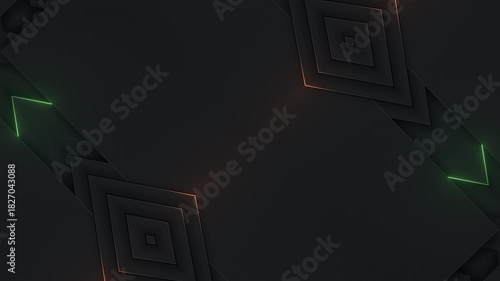 This stock motion graphic video include clip of Tech Flow Dark Panels