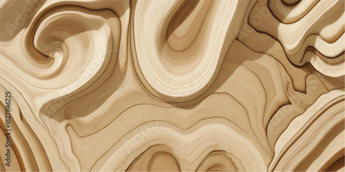 Soft Beige Wave-Like Wooden Texture with Fluid Motion Lines for Premium Background Design, Luxury Interior Art, and Creative Decorative Surfaces