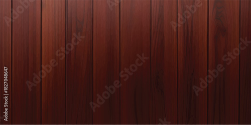 Dark brown natural rough oak hardwood floor board timber plank wall panel surface texture background pattern vector illustration material design