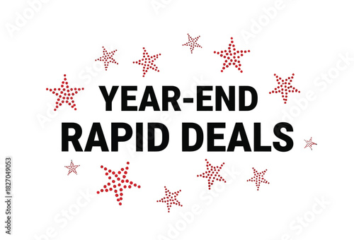 Year-end rapid deals are advertised with festive red stars on a white background.