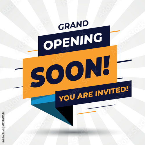 Grand Opening Soon Invitation Banner