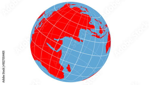 Planet earth and technology background