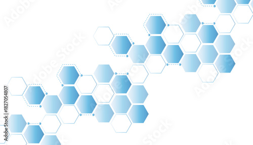 abstract geometric blue texture background. blue hexagon background texture.