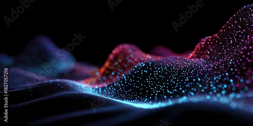 Modern digital abstract 3D background. Can be used in the description of network abilities, technological processes, digital storages, science, education, etc.