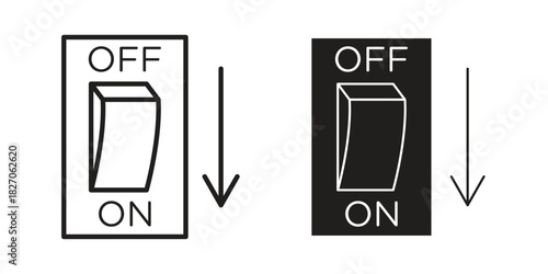 Light switch off icon for your website design, logo, app, UI. EPS10
