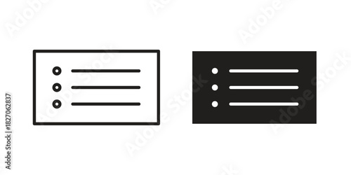 Menu list button icon for your website design, logo, app, UI. EPS10
