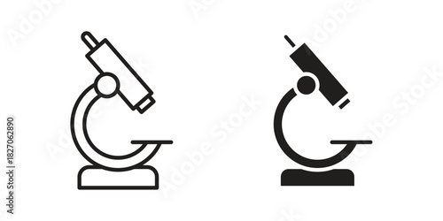 Microscope icon for your website design, logo, app, UI. EPS10