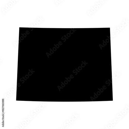 Wyoming state map silhouette