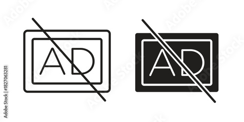 No audio description icon for your website design, logo, app, UI. EPS10