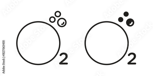 Oxygen O2 icon for your website design, logo, app, UI. EPS10