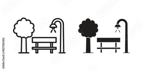 park icon for your website design, logo, app, UI. EPS10