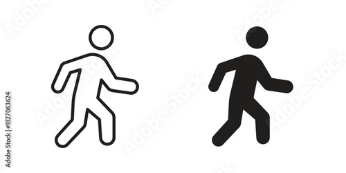 Person walking icon for your website design, logo, app, UI. EPS10