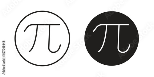 Pi icon for your website design, logo, app, UI. EPS10