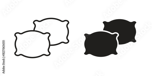 Pillow icon for your website design, logo, app, UI. EPS10