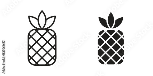 Pineapple icon for your website design, logo, app, UI. EPS10