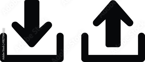 download upload ui icons download upload symbol set