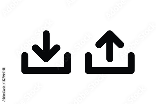 download upload arrow icons for upload and download actions