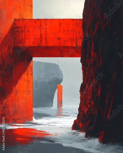 Escape to another world: where architecture meets the sea in a surreal dreamscape, share if you agree