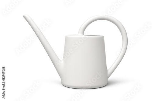 Wallpaper Mural White minimalist watering can helping plant care Torontodigital.ca