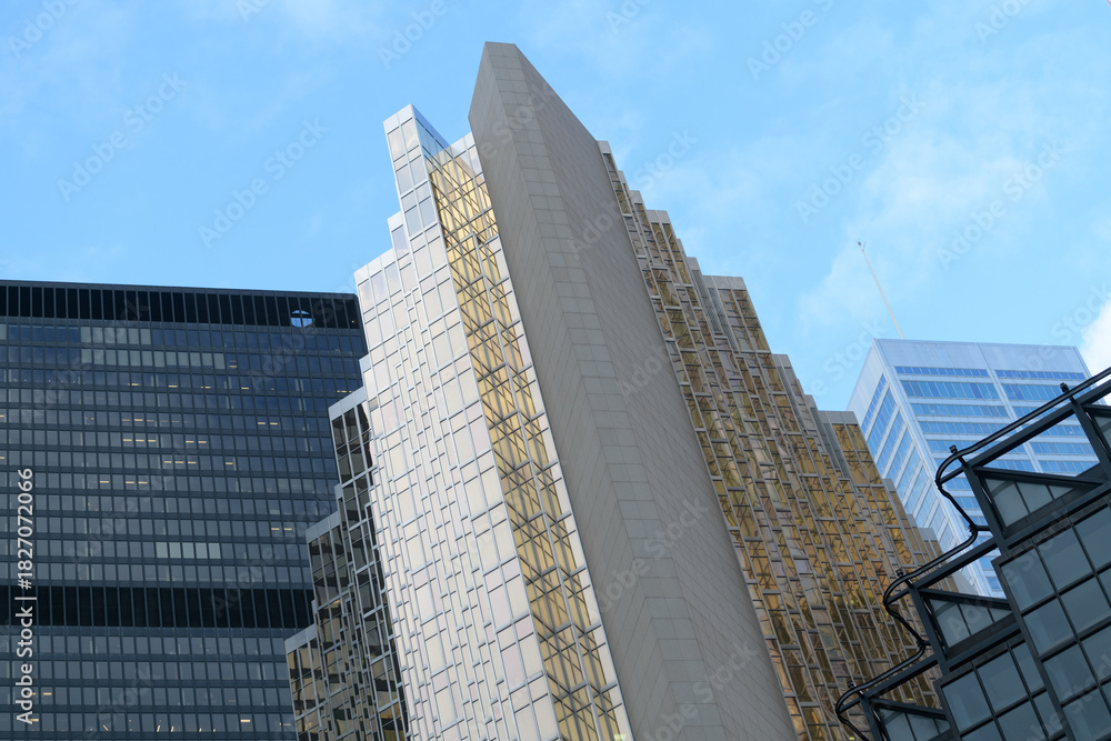 Fototapeta premium TD-Centre, Royal Bank Plaza, and Commerce Court West, in the financial district, Toronto