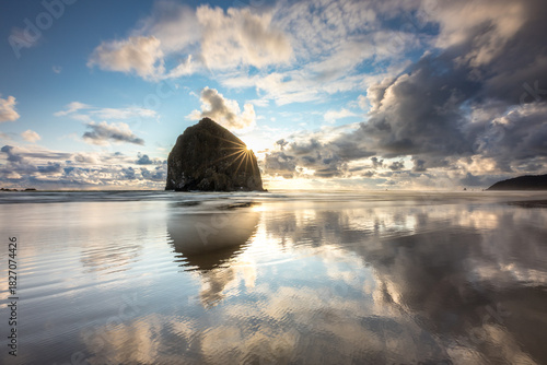 Haystack Rock Sunset