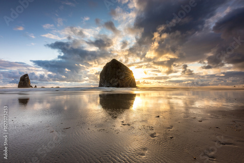 Haystack Rock Sunset