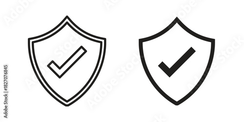 Shield check mark icon