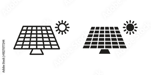 Solar panel icon