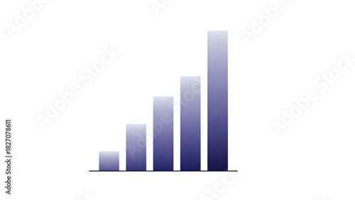 Growing bar chart representing data progress isolated on transparent background Free Download Growing bar chart representing data progress isolated on transparent background - GFXLoad