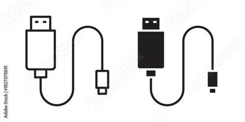USB cable icon