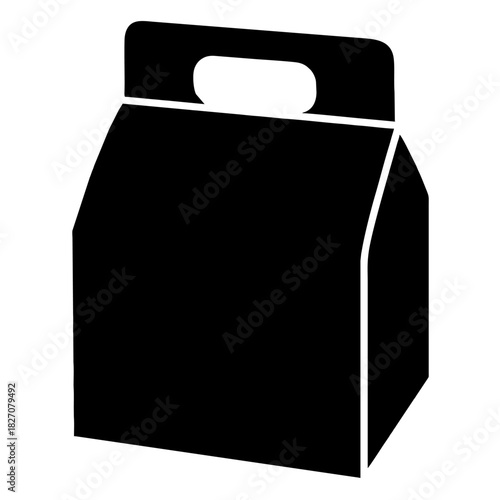 Milk carton vector illustration of blank cardboard package container for retail and shopping design