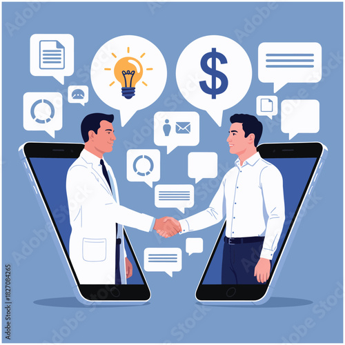 Business icons set with businessman money and business people vector illustration