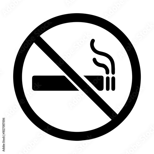 No smoking sign vector icon on a white background
Vector warning sign icon