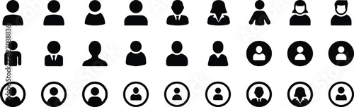 user, profile, icon, avatar, person, silhouette, man, woman, male, female, account, symbol, graphic, design, web, application, interface, element, placeholder, anonymous, identity, contact, member, pe