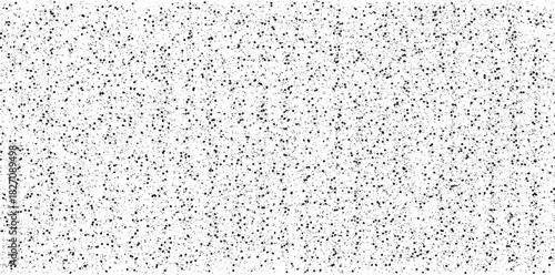 Abstract vector noise. Small particles of debris and dust. Distressed uneven background. Grunge texture overlay with fine grains isolated on white background. Vector illustration. EPS10.