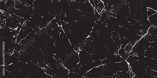 Scratched and Cracked Grunge Urban Background Texture Vector. Dust Overlay Distress Grainy Grungy Effect. Distressed Backdrop Vector Illustration. Isolated Black on White Background. EPS 10.